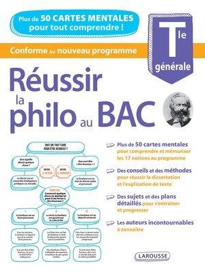 cover image of Réussir la philo au bac, avec des cartes mentales